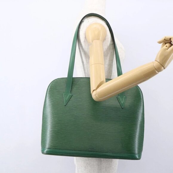 Louis Vuitton Handbags - LOUIS VUITTON Epi Lussac Shoulder Bag Green M52284 LV Auth 155025